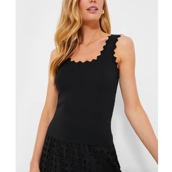 TUCKERNUCK
Black Ric Rac Compression Tank - Picture 1 of 11